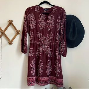 Madewell Silk Border Print Dress